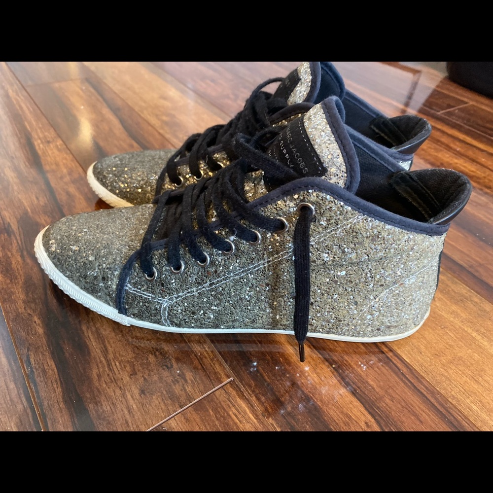 Marc by Marc Jacobs Glitter Mid-Top Sneakers